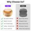2-in-1 Retainer Case & Denture Cup for Soaking Dentures Storage & Bath Case for Retainers, Mouth Guards, Night Guards, False Teeth Lightweight PC Material, Travel-Friendly (Apricot) view 3