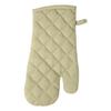 Dexam Love Colour Oven Gauntlet, Sage, 100% Cotton, Quilted Diamond Pattern, Heat Resistant Kitchen Glove with Hanging Loop view 1