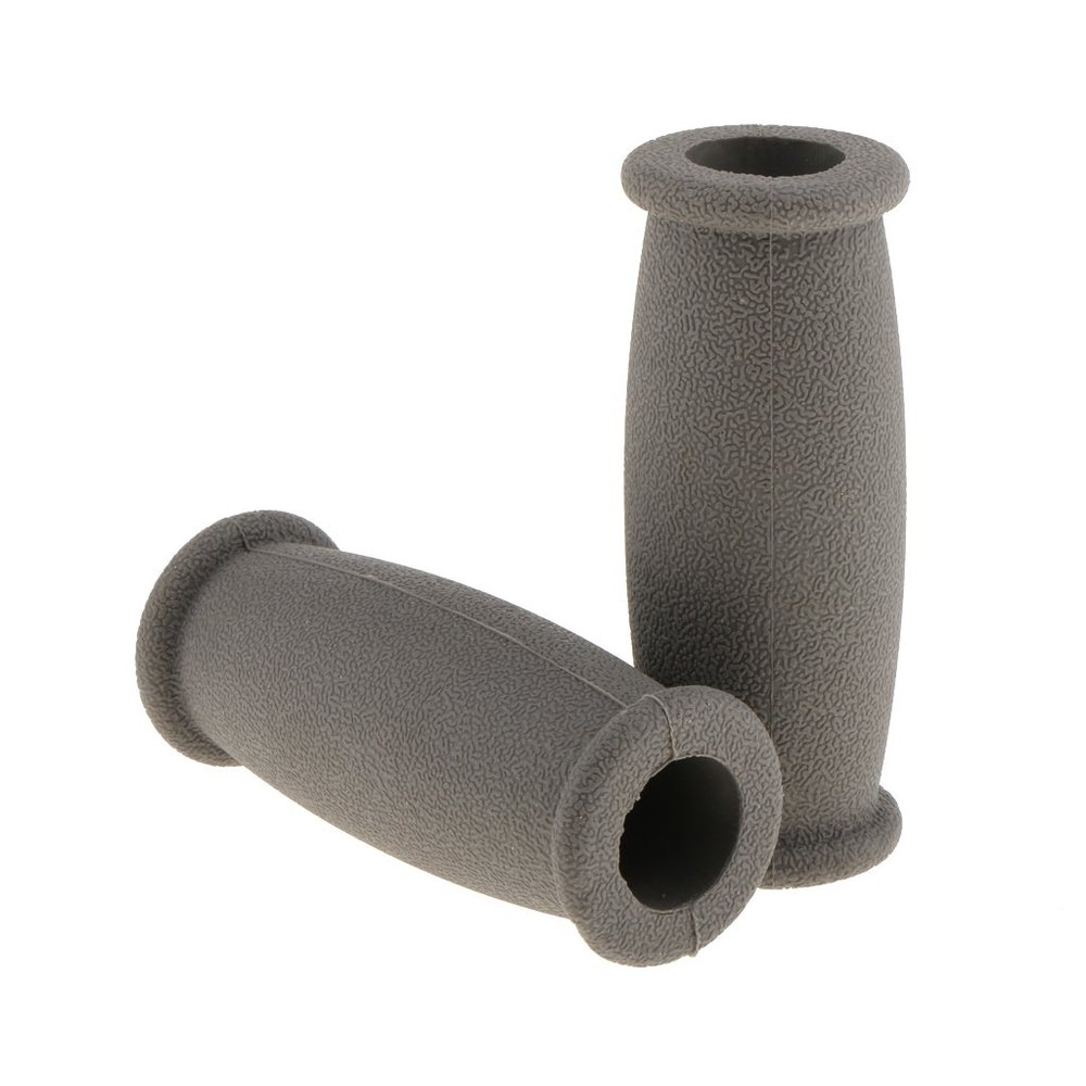 Soft Rubber Crutch Handheld Grip Cover Pad Cushion Anti-Slip Handle Pads Mobility Aid Hand Cushion Accessories- Gray