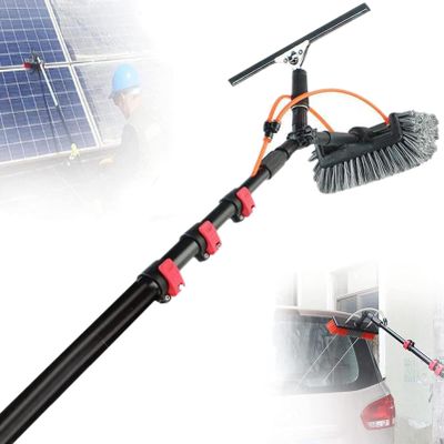 Professional Window Cleaning Tool with Telescopic Pole and Bendable Head for Spotless Glass, Ideal for High Windows and Hard-to-Reach Areas