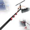 Professional Window Cleaning Tool with Telescopic Pole and Bendable Head for Spotless Glass, Ideal for High Windows and Hard-to-Reach Areas view 1