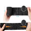 24 Pack Cohesive Bandage | 5cm x 4.5m Self Adhesive Bandage Wrap | Premium Vet Wrap for Dogs & Horses, Football Sock Tape, Tattoo Grip & Sports Tape (Black) view 3