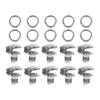 Metal Boot Shoe Buckles 10pcs Silver 10mm Classic DIY view 1