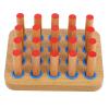 CHILDWEET Wooden Pegboard for Finger and Wrist Therapy with 20 Pegs, Enhancing Hand Eye Coordination in Rehabilitation Centers and Hospitals view 1