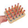 CHILDWEET Wooden Pegboard for Finger and Wrist Therapy with 20 Pegs, Enhancing Hand Eye Coordination in Rehabilitation Centers and Hospitals view 3