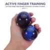 COLLBATH 2pcs Craft Fitness Handball in Blue Crystal Resin Decorative Balls for Hand Therapy and Home Ornaments view 4
