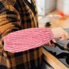 DINHEAROM Oilproof Arm Sleeves Cleaning Oversleeves with Elastic Bands 3 Pairs for Food Processing Gardening and Household Use view 3