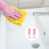 2 Pair Waterproof Kitchen Gloves Thick Plush Lining Anti-Slip Rubber Dishwashing and Cleaning Gloves Size S Random Color Random Color view 3