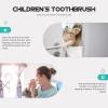 CHILDWEET Kid Toothbrush with Storage Bucket, Soft Safe Toothbrush for Children Aged 2-12, Supple Bristles and Simple Shape Made of Pp and TPR, Oral Cleaning Brush for Gentle Tooth Care view 4