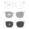 1 Pack Reading Glasses for Mens Womens, Color-changing blue light blocking reading glasses with Spring Hinges(Transparent,2.5x) view 1