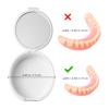 BATHVEVE Denture Storage Box White Plastic Denture Container Case with Lid Portable False Teeth Holder Soaking and Oral Care view 2