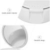 BATHVEVE Denture Storage Box White Plastic Denture Container Case with Lid Portable False Teeth Holder Soaking and Oral Care view 3