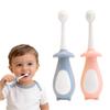 2Pcs Baby Toothbrush 0-3 Years Toddler Toothbrush Cute Dinosaur-Shaped Design Infant Toothbrushes Safe Soft First Toothbrushes (Pink+Blue) view 1