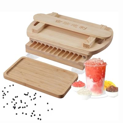 Manual Tapioca Pearl Maker for Bubble Tea Dessert Stores, Adjustable Diameter and Weight Options
