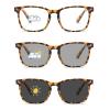 1 Pack Reading Glasses for Mens Womens, Color-changing blue light blocking reading glasses with Spring Hinges(Tortoiseshell,3.5x) view 1