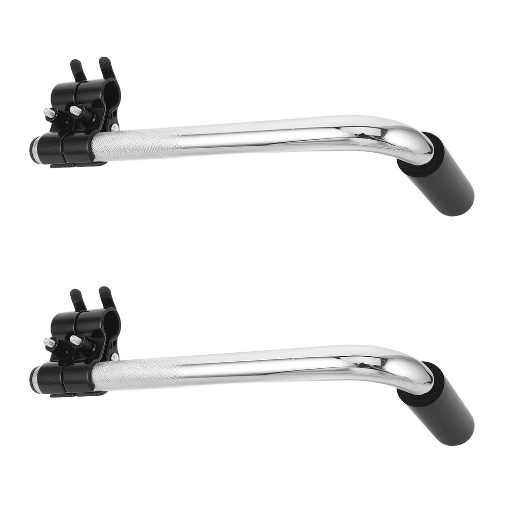 HOODANCOS 2pcs Handle Extender for Wheelchair Stainless Steel Push Handle Extension Chair Accessories for Adults Elderly Disabled Transport