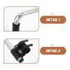 HOODANCOS 2pcs Handle Extender for Wheelchair Stainless Steel Push Handle Extension Chair Accessories for Adults Elderly Disabled Transport view 3