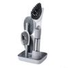 4in1 Kitchen Soap Dispensing Brushes with Long Handle for Dishwashing and Thorough Cleaning of Tiles, Sinks, and Cookware (Gray) view 1
