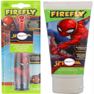 1x Electric Toothbrush and 1x 75ml Anti-Cavity Bubblegum-Flavoured Toothpaste Bundled by Smart Cutie