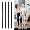 SOPOTUTU 4pcs Flexible Walking Stick Holder for Wheelchairs and Walkers Secure Cane Grabber Hooks with Twist Installation Multi-Device Compatible Mobility Scooter and Table Mount view 3