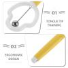 Abaodam Oral Muscle Trainer Tongue Trainer Ergonomic Design Plastic and Stainless Steel Speech Therapy Tool Improves Tongue Strength Enhances Communication Skills Language Rehabilitation view 3