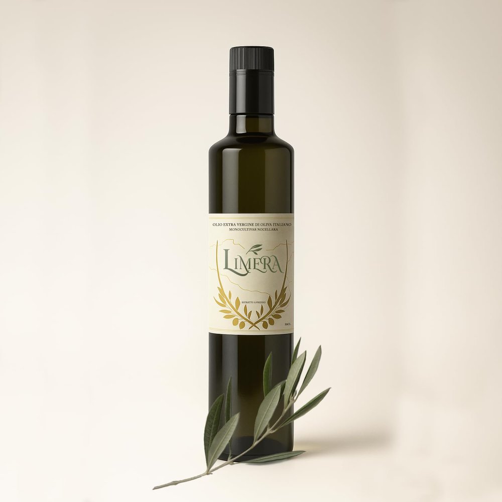 Extra Virgin Olive Oil Monocultivar Nocellara Limera, Cold-Pressed, 50cl, Sicily Italy