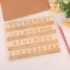 2pcs Braille Alphabet Board, Wooden Braille Fingerboard with Raised Dots & Engraved Letters & Numbers Montessori Educational Tool Escape Room Games Teaching for Visually Impaired view 3