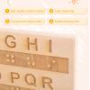 2pcs Braille Alphabet Board, Wooden Braille Fingerboard with Raised Dots & Engraved Letters & Numbers Montessori Educational Tool Escape Room Games Teaching for Visually Impaired view 4