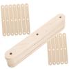 Healvian 50Pcs Natural Wooden Ice Pop Sticks with 3 Holes Small Craft Wood Sticks for Ice Cream Making and DIY Crafts for Hobby Use view 1