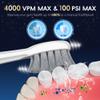 OILSAO Electric Toothbrush with Water Flosser Combo in One, Professional Flossing Toothbrush for Teeth Cleaning and Flossing, Plaque Removal, Rechargeable,5 Brush Modes & 3 Flossing Speeds,500ML,Gray view 3