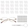 24 Pairs Screw Fixing Silicone Eyeglass Nose Bridge Pads, Transparent Soft Silicone Air Chamber Anti-Slip Eye Glass Nose Grips Repair Kit for Nearsighted Glasses Metal-Framed Glasses Replacement view 1