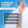 Bosiyrggrl 4Pair Cut Burn Sleeves Arm Protection Sleeves Forearm Protectors for Thin Skin and Bruising with Finger Cover view 3