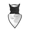 PPHGUT Halloween Posable Skeleton Skull Print Sports Mask Face Cover Running Cycling Skiing Outdoor Travel Thermal Neck Gaiter Black view 3