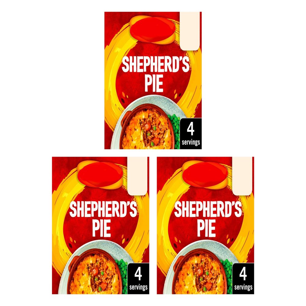Pie Recipe Mix, 38g, No Artificial Colours, Full of Flavour, Suitable for Vegetarians, 4 Servings,Pack Of 3