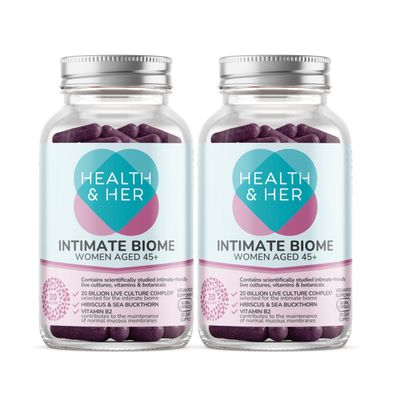 Health & Her Intimate Biome for Women Aged 45+, Vegan, 60 Day Supply