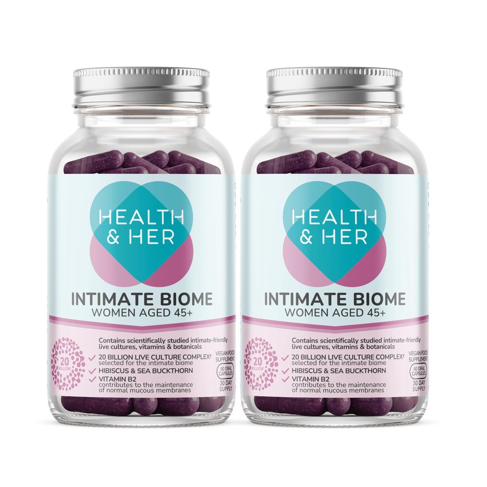 Health & Her Intimate Biome for Women Aged 45+, Vegan, 60 Day Supply