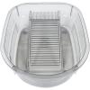 TOYANDONA Laundry Basin with Washboard for Clothes, Gray Multi-Functional Washbasin Suitable for Newborns, Dormitory, and Household Hand Washing, Sturdy Plastic Cleaning Tub view 1