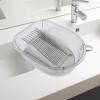 TOYANDONA Laundry Basin with Washboard for Clothes, Gray Multi-Functional Washbasin Suitable for Newborns, Dormitory, and Household Hand Washing, Sturdy Plastic Cleaning Tub view 3