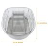 TOYANDONA Laundry Basin with Washboard for Clothes, Gray Multi-Functional Washbasin Suitable for Newborns, Dormitory, and Household Hand Washing, Sturdy Plastic Cleaning Tub view 4