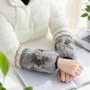 BAFOVY Lace Oversleeve, Comfortable Clothing Protection Sleeve with Exquisite Embroidery, for Kitchen Office Household and Outdoor (Black) view 2