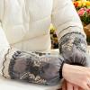 BAFOVY Lace Oversleeve, Comfortable Clothing Protection Sleeve with Exquisite Embroidery, for Kitchen Office Household and Outdoor (Black) view 4