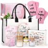 Yinsun Christian Gifts for Women, Faith Based Gift Religious Gifts for Christian Women, Unique Catholic Birthday Gift Set Bible Accessories with Tote Bag & Drinking Jar for Mom Wife Grandma Friend view 1