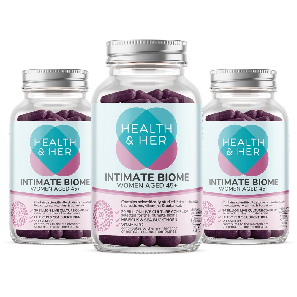 Health & Her Intimate Biome for Women Aged 45+, Vegan, 90 Day Supply
