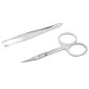 Cryfokt Professional Stainless Steel Nose Hair Tweezers Scissors Set for Beauty Tools, Easy to Carry and Travel, Suitable for Men and Women view 4