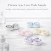 CAYLEKI Compact Travel Contact Lens Case - 6-Pack Leakproof Lens Organizer with Silicone Seal, Left/Right Identification & Multi-Colour Caps for Daily Storage, Portable Hygienic Eye Care Holder view 2