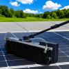 CGLYYDS Electric Photovoltaic Panel Cleaners Outdoor Cleaning Tool, 110V Solar Panel Electric Cleaning Brush Adjustable Extension Handle 60cm Rotating Double Brush Head for Window Glass 3.5m view 1