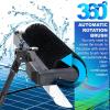 CGLYYDS Electric Photovoltaic Panel Cleaners Outdoor Cleaning Tool, 110V Solar Panel Electric Cleaning Brush Adjustable Extension Handle 60cm Rotating Double Brush Head for Window Glass 3.5m view 3