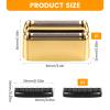 1Pack Electric Shaver Head Replacement Foil and Cutters Razor Part Bar Assembly Compatible with Babyliss Pro Foil Shaving FXFS2G and FXFS2 Shaver Replacement Foils & Cutters Heads Gold view 2