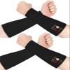 Evridwear Arm Protectors for Thin Skin and Bruising Cut Resistant Arm Sleeves Arm Guards Protective Sleeves for Men Women, Black Without Thumb Hole, L-X-L view 1