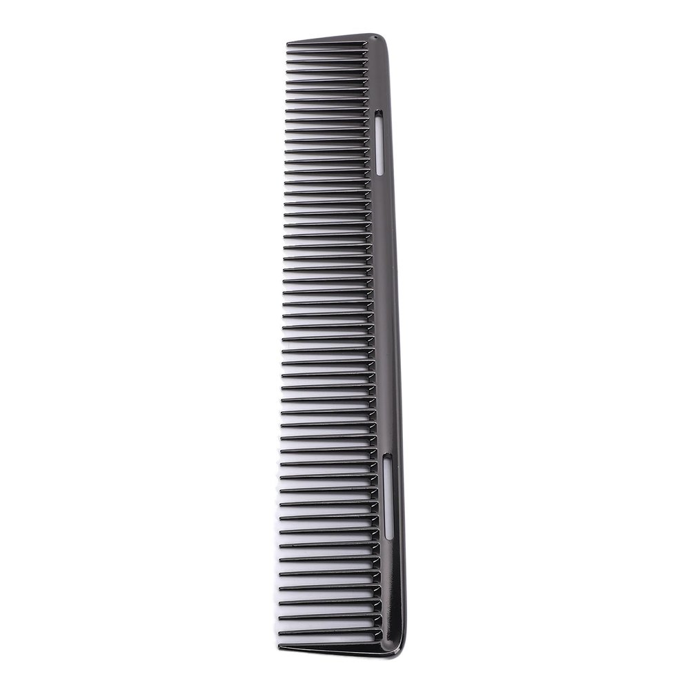 Dioche Professional Barber Comb Fine Tooth Aluminum Metal Hair Styling Comb for Salon Home Hairdressing Cutting Styling (Black)